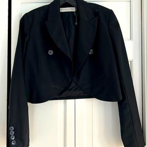 Black Stella McCartney crop blazer